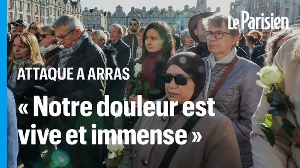 « Arras a été frappée » : émotion à Arras pour l’hommage à Dominique Bernard, le professeur assassin