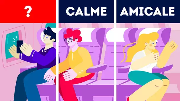 Ce que l’on peut dire de ta personnalité selon ton siège en avion