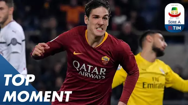 Zaniolo cancels out Piątek first-half goal | Roma 1-1 Milan | Top Moment | Serie A