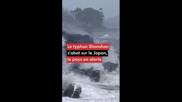 Le typhon Shanshan s'abat sur le Japon, le pays en alerte