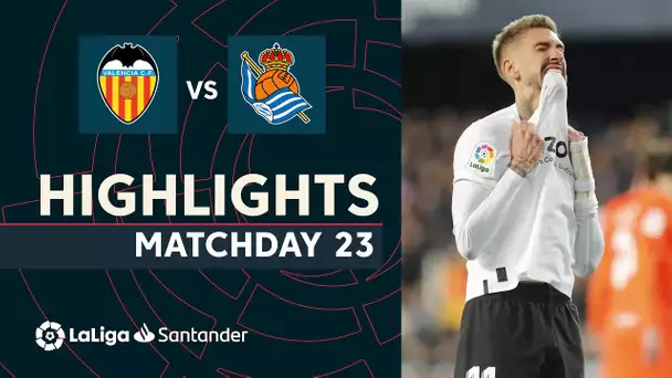 Resumen de Valencia CF vs Real Sociedad (1-0)