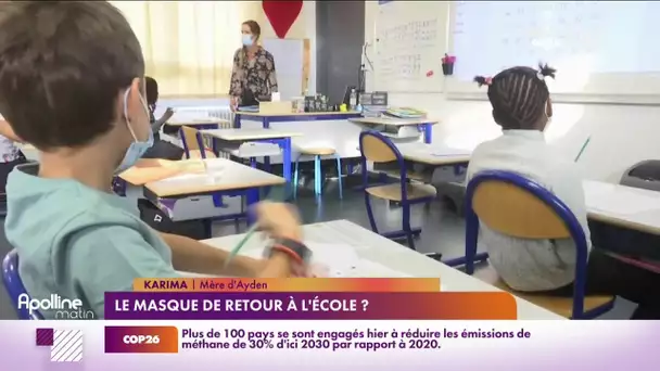 Le masque de retour à l'école ?