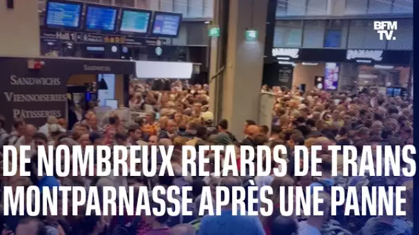 Une panne liée aux orages entraîne de nombreux retards à la gare de Paris-Montparnasse