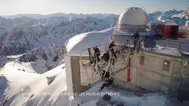 La construction du « Ponton dans le ciel », au Pic du Midi (Extrait Le Monde de Jamy)