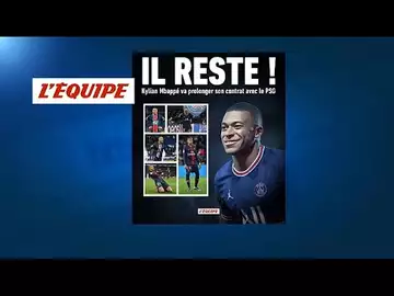 Football : l'attaquant français Kylian Mbappé reste au PSG
