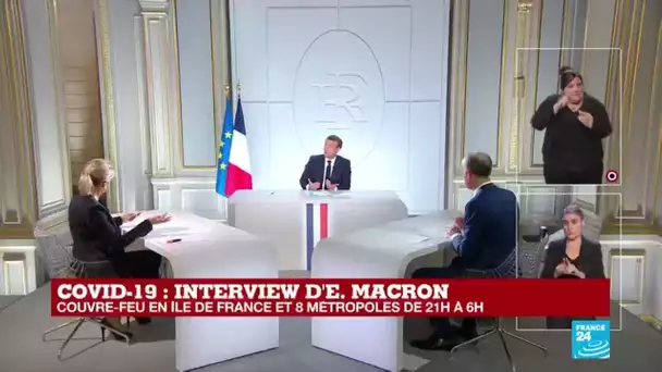 REPLAY - Interview d'Emmanuel Macron - le non-respect du couvre-feu entraînera des amendes