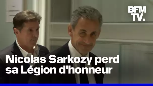 L'ancien président Nicolas Sarkozy est officiellement exclu de la Légion d'honneur