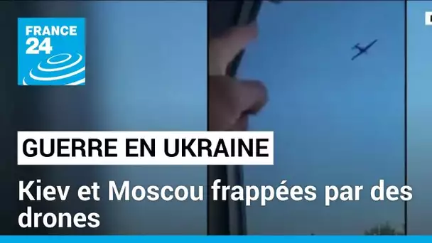 Guerre en Ukraine : frappes de drones à Kiev et à Moscou • FRANCE 24