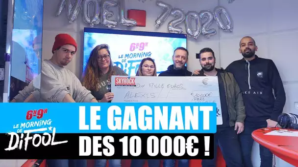 Alexis repart avec son chèque de 10 000€ ! #MorningDeDifool