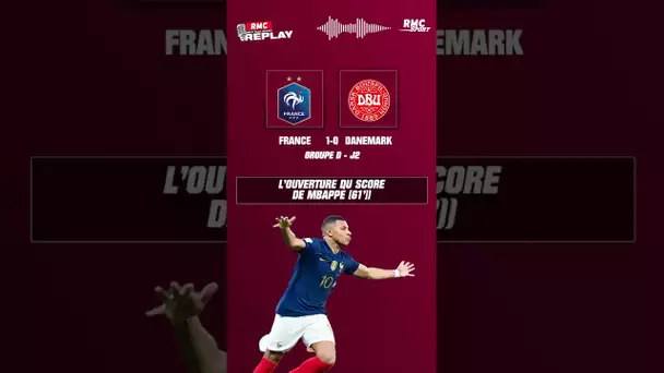 France - Danemark : Mbappé ouvre le score !