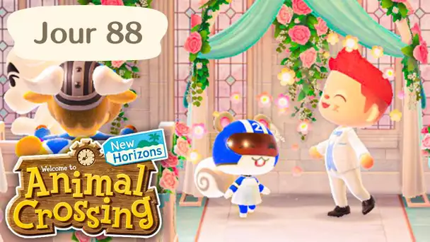 Jour 88 | Je ME MARIE avec NINJETTE ! | Animal Crossing : New Horizons