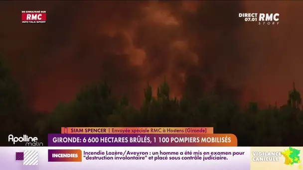 Incendie en Gironde : 6.600 hectares de forêt ont brûlé depuis mardi, selon un dernier bilan