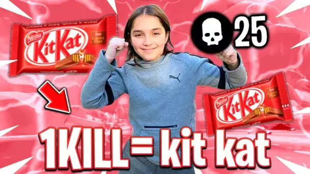 1 KILL = 1 KITKAT POUR CE GAMIN DE 10 ANS SUR FORTNITE !