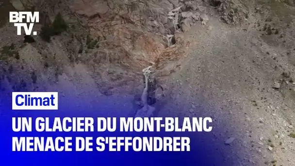 Un glacier du Mont-Blanc menace de s’effondrer côté italien