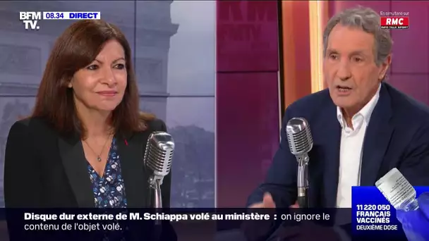 Anne Hidalgo face à Jean-Jacques Bourdin sur RMC et BFMTV