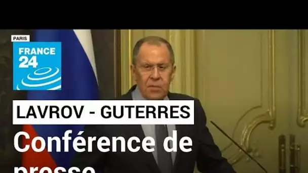 REPLAY - Guerre en Ukraine : conférence de presse Lavrov - Guterres • FRANCE 24