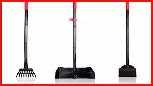 Niubya Dog Pooper Scooper, Extra Large Poop Scooper for Large and Small Dogs with Long Handle