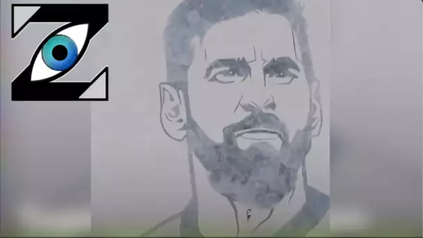 [Zap Net] Un artiste peint Lionel Messi sur un lac asséché ! (01/07/21)