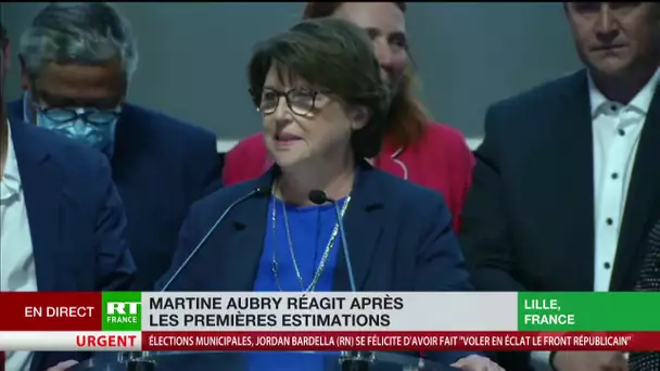 Aubry réélue à Lille : «J'ai entendu le message sur la nécessité de la transition écologique»