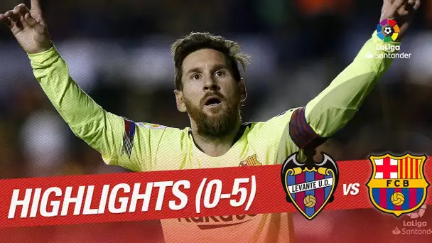 Highlights Levante UD vs FC Barcelona (0-5)