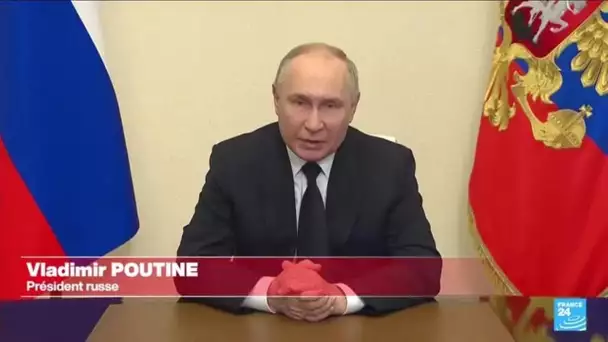 Attaque de Moscou : Poutine évoque l'Ukraine sans mentionner la revendication jihadiste