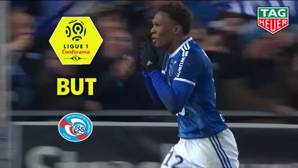 But Lebo MOTHIBA (45' +2) / RC Strasbourg Alsace - Nîmes Olympique (4-1)  (RCSA-NIMES)/ 2019-20