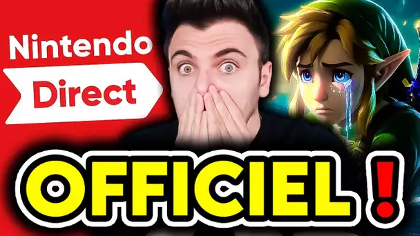 NOUVEAU DIRECT SWITCH 😱 ZELDA SCANDALE OFFICIEL 🤯