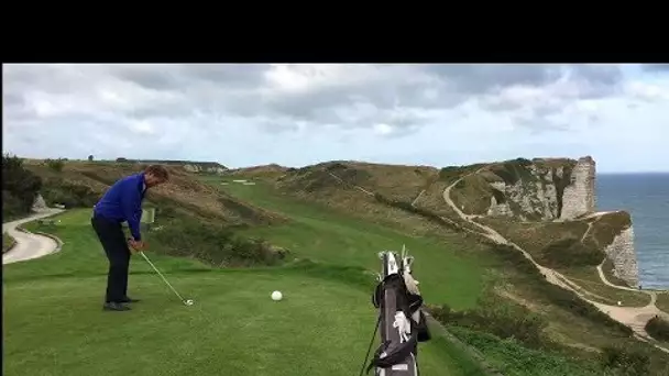 Le trou N°10 du golf d&#039;Etretat