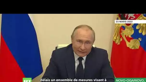 Poutine annonce que la Russie n'acceptera plus de dollars ni d'euros pour le gaz russe livré à l'UE