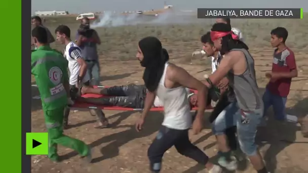 Tsahal emploie du gaz lacrymogène contre des manifestants palestiniens à Gaza