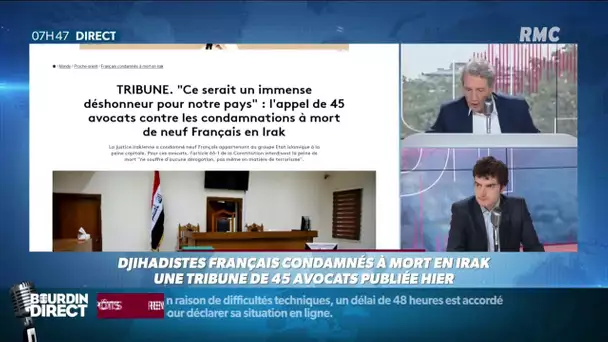 Jihadistes condamnés à mort en Irak: un 'immense déshonneur' pour la France selon des avocats