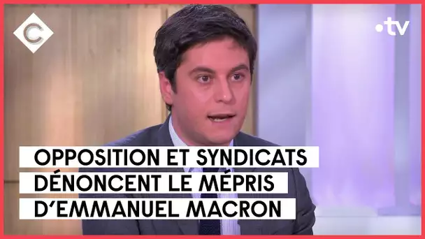 Gabriel Attal et Dominique Tapie - C à vous - 22/03/2023