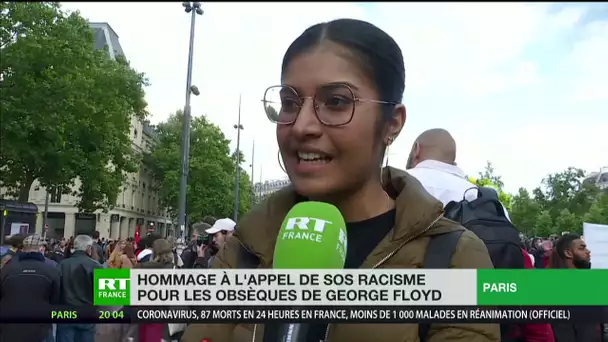 A Paris, des milliers de personnes rassemblées pour honorer la mémoire de George Floyd