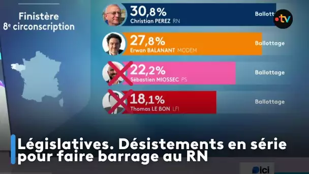 Législatives. Désistements en série pour faire barrage au RN