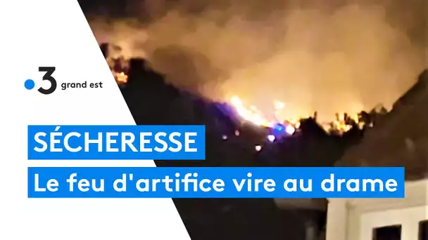 Ribeauvillé : un feu d'artifice met le feu aux vignes en raison de la sécheresse