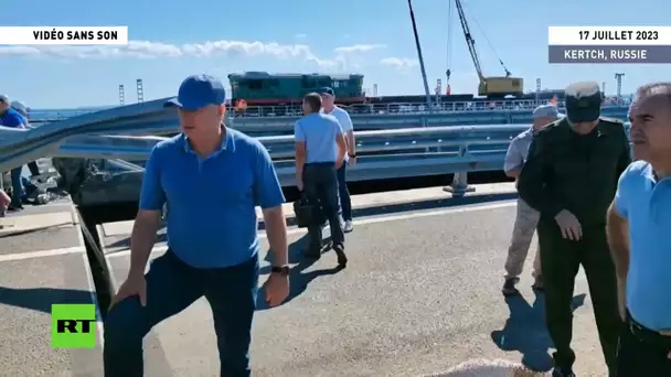 🇷🇺  Russie : Khousnoulline a inspecté la travée endommagée du pont de Crimée