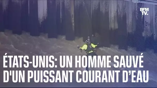 États-Unis: un homme piégé dans un puissant courant d’eau a été secouru en hélicoptère