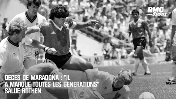 Décès de Maradona : "Il a marqué toutes les générations" salue Rothen