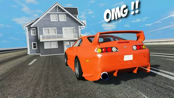 J'ARRIVE A 900 KMH !! COMBIEN DE MAISON JE TRAVERSE !? (BeamNg Experience)