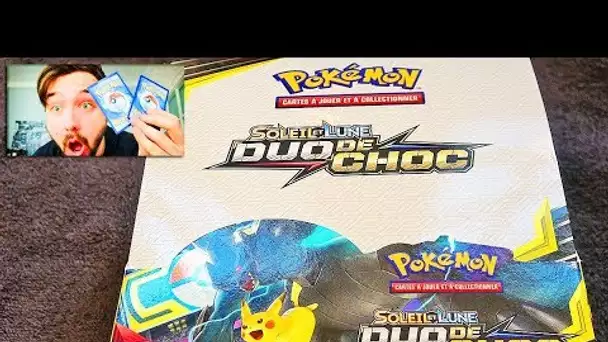 Ouverture d&#039;un DISPLAY POKEMON Soleil & Lune DUO DE CHOC ! #1 FULL ART INCROYABLE OMG !