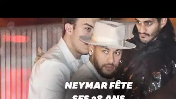 Neymar célèbre ses 28 ans au Yoyo à Paris