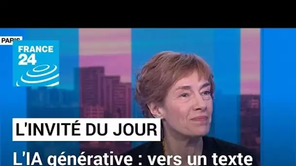 Anne Bouverot : "Le développement de l’IA doit être responsable et démocratique" • FRANCE 24