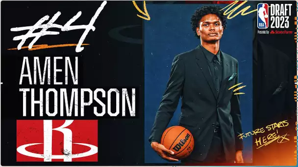 Amen Thompson Goes #4 Overall In The 2023 #NBADraft