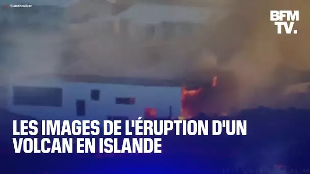 Les images impressionnantes de l'éruption d'un volcan en Islande