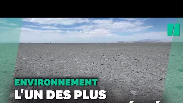 Ces images du Grand Lac salé, l'un des plus grands au monde, asséché sont glaçantes