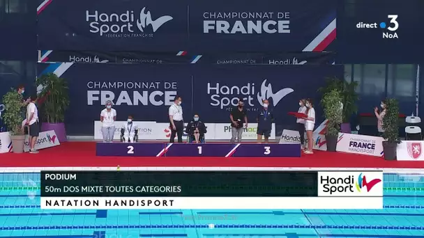 Solène Sache championne de France "50m Dos mixte toutes catégories" à Limoges