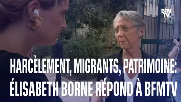 Lampedusa, harcèlement scolaire, patrimoine: Élisabeth Borne répond aux questions de BFMTV