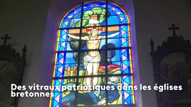 Des vitraux patriotiques dans les églises bretonnes