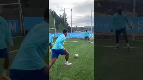 Le speed #challenge pour nos joueurs de l’équipe réserve !💨  #marseille #om #teamom #football