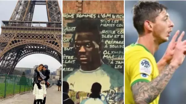 Officiel Balotelli à l'OM! Famille paredes à Paris , banderole hommage a sala